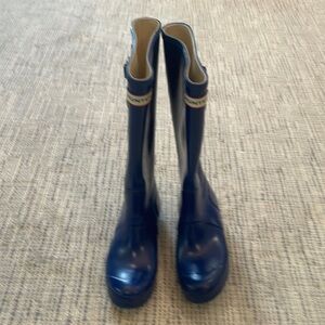 Hunter Womens Blue Boots